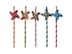 PAPSTAR Sugerør PAPSTAR 20cm assortert (50)