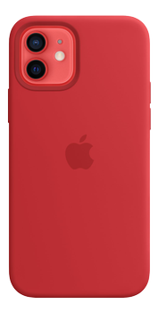 APPLE (PRODUCT) RED - baksidesskydd för mobiltelefon - med MagSafe - silikon - röd - för iPhone 12, 12 Pro (MHL63ZM/A)