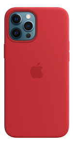 APPLE iPhone 12 Pro Max Silicone Case with MagSafe - (PRODUCT)RED (MHLF3ZM/A)
