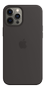 APPLE Silikondeksel 12 Pro Max, Sort Deksel til iPhone 12 Pro Max m/MagSafe