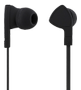 STREETZ in-ear headset, 1-button remote, 3.5mm, microphone, black
