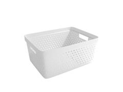 NORDISKA PLAST Oppbevaringskurv Star 13L hvit