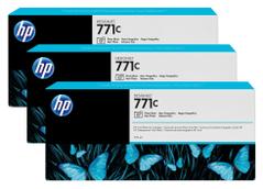 HP 771C 3-pakning 775 ml foto svart Designjet-blekkpatroner
