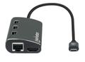 MANHATTAN 152440, USB Type-C, HDMI, RJ-45, USB 3.2 Gen 1 (3.1 Gen 1) Type-A, USB 3.2 Gen 1 (3.1 Gen 1) Type-C, 3840 x 2160 pixel, MicroSD (TransFlash), SD,  800 Mbit/s, Sort (152440)