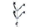MULTIBRACKETS VESA Gas Lift Arm Quad Silver 15inch-32inch 3-7,5kg 75x75-100x100 (7350022737228)