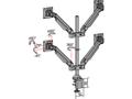 MULTIBRACKETS VESA Gas Lift Arm Quad Silver 15inch-32inch 3-7,5kg 75x75-100x100 (7350022737228)