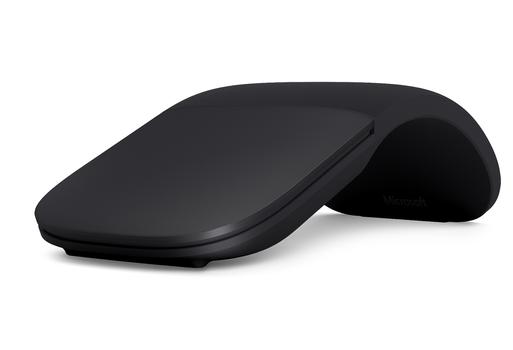 Microsoft Arc Mouse - Mus - optisk - 2 knapper - trådløs - Bluetooth 4.0 - svart (ELG-00002)