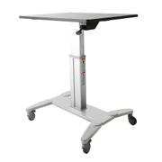 STARTECH MOBILE SIT STAND WORKSTATION WITH 31.5 WORK SURFACE ACCS