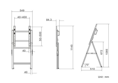 MULTIBRACKETS M Tilt & Roll Easel (7350073735280)