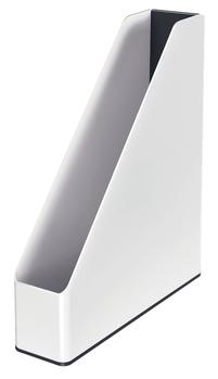LEITZ WOW Magazine File Dual Colour White/ Black 53621095 (53621095)