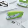 LEITZ WOW Half Strip Stapler Metal 30 Sheet Green 55021054 (55021054)