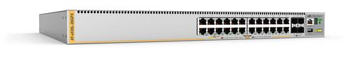 Allied Telesis ALLIED L3 Stackable Switch 24x 10/ 100/ 1000-T PoE+ 4x SFP+ Ports and dual fixed PSU (AT-X530L-28GPX-50)