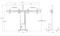 MULTIBRACKETS M Motorized Floorstand Dual Screen inc c&c 120Kg Black (7350073738557)