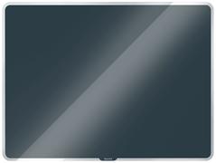 LEITZ Cosy Glastavla - magnetisk whiteboard 60x40 cm - sammetsgrå Ramlös design. Enkel montering. Inklusive whiteboardpenna och rengöringsduk