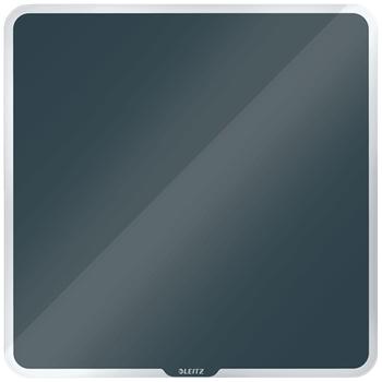 LEITZ Cosy Glasstavle - magnetisk whiteboardtavle 45x45 cm -fløyelsgrå Rammeløst design. Lett montering. Inkl. Whiteboardpenn og rengjøringsklut (70440089)
