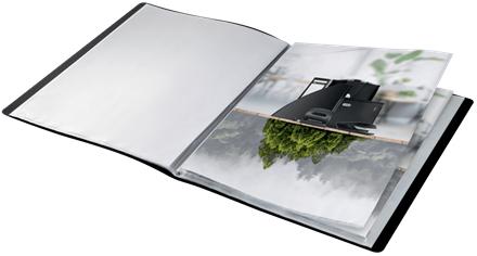 LEITZ Recycle Polypropylene Display Book 20 Pockets A4 Black 46760095 (46760095)
