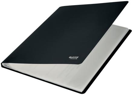 LEITZ Recycle Polypropylene Display Book 20 Pockets A4 Black 46760095 (46760095)