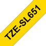 BROTHER TZeSL651 tape Black on Yellow 24mm (TZESL651)