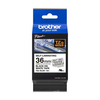 BROTHER TZeSL261 tape Black on White 36mm (TZESL261)
