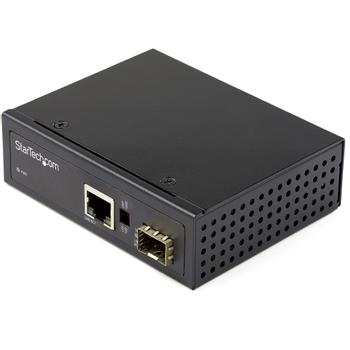 STARTECH Industrial Media Converter - 1Gbit/s media converter LWL copper - SM/MM glass fiber to copper 12V DC (IMC1GSFP)