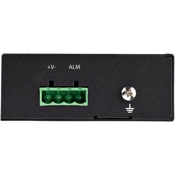 STARTECH StarTech.com PoE+ Industrial Fiber to Ethernet Media Converter 60W, SFP to RJ45, Singlemode/ Multimode Fiber to Copper Gigabit Ethernet, Compact, IP-30/ -40 to +75C, PoE+ Media Converter - Fiber Media  (IMC1GSFP60W)