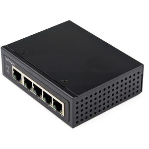 STARTECH Industrial 5 Port Gigabit PoE Switch 30W - Power Over Ethernet Switch - GbE PoE+ Network Switch Unmanaged IP-30 (IESC1G50UP)