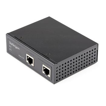 STARTECH Industrial Gigabit Ethernet PoE Injector - 30W 802.3at PoE+ Midspan 48V-56VDC Power over Ethernet Adapter (POEINJ30W)