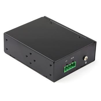 STARTECH Industrial Media Converter - 1Gbit/s media converter LWL copper - SM/MM glass fiber to copper 12V DC (IMC1GSFP)