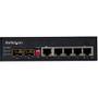 STARTECH StarTech.com Industrial 6 Port Gigabit Ethernet Switch 4 PoE RJ45 +2 SFP Slots 30W PoE+ 48VDC 10/ 100/ 1000 Power Over Ethernet LAN Switch -40C to 75C, DIN Connector/ Mountable,  Fast Ethernet - High Powe (IES1G52UPDIN)