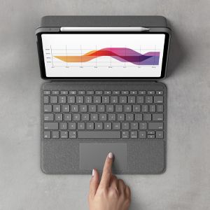 LOGITECH iPad Air 10,9" (2022/ 2020) Folio Touch (grå) (920-009966)