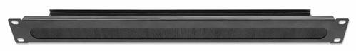 INTELLINET INT 19" Rackmount Angle Cable Manager, with Brush, 1U, Black (715812)