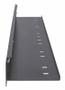INTELLINET INT 19" Rackmount Angle Cable Manager, with Brush, 1U, Black (715812)