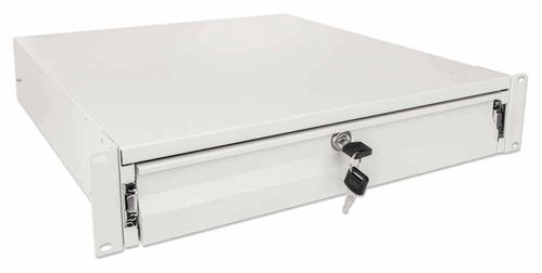 INTELLINET INT 19" Storage Drawer, 2U - 18, with lock, Grey (715843)