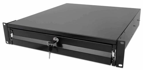 INTELLINET INT 19" Storage Drawer, 2U - 18, with lock, Black (715829)