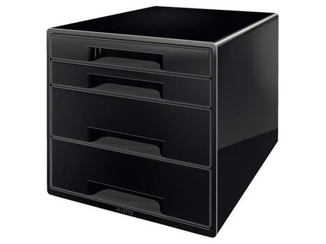 LEITZ Skuffekabinett LEITZ Wow 4 skuffer sort (52134095)