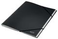 LEITZ Recycle Card Divider Book with Elasticated Closure 6 Tabs A4 Black (Pack 6) 39140095 (39140095)