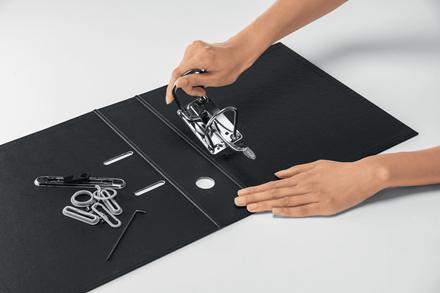 LEITZ LAF Leitz Recycle 180° POB A4/80mm svart (10180095*10)