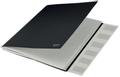 LEITZ Recycle Card Divider Book with Elasticated Closure 6 Tabs A4 Black (Pack 6) 39140095 (39140095)