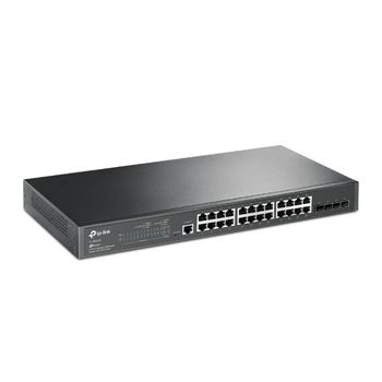TP-LINK JetStream   24-Port Gigabit L2+ Managed Switch with 4 SFP Slots PORT: 24   Gigabit RJ45 Ports,  4   Gigabit SFP Slots,  RJ45/ Micro-USB Console Port SPEC: 1U 19-inch Rack-mountable Steel Case FEATURE:  (TL-SG3428)