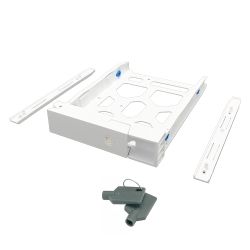 QNAP 3.5inch HDD Tray with key lock and two keys white and plastic 2.5inch and 3.5inch screw packs included for TS-431K/ TS-431P3 (TRAY-35-WHT01)