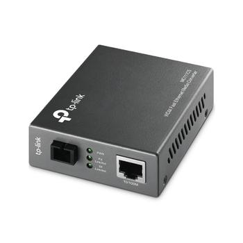 TP-LINK 10/100 Mbps RJ45 to 100 Mbps Single-mode SC WDM Bi-Directional Fiber Converter PORT: 1x 100Mbps SC Port,  1x 10/100M RJ45 Port (Auto MDI/MDIX) SPEC: Full-duplex,   Tx:1550 nm,  Rx:1310 nm,  Up to 20 km (MC111CS)