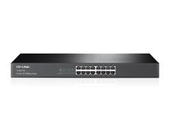 TP-LINK NETWORK TL-SF1016 16PORT 10 100M SWITCH RJ45 PORTS 1U 13INCH STEEL RTL