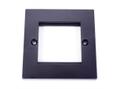 LinkIT Ramme for 2x EuroModule Svart, Plast 86x86mm