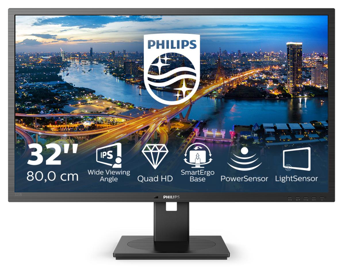 PHILIPS 325B1L/00 31.5inch 2560x1440 IPS Flat H/A 180 75Hz USB HUB ...