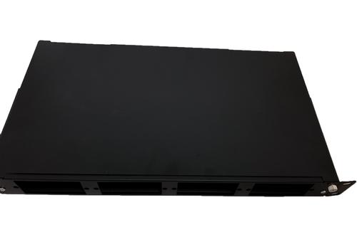 LinkIT MTP kassettskuff 19" 1U Ubestykket for 4 MTP kasetter (MPO-FDU-4)