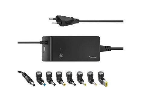 HAMA StrÃ¸mforsyning Universal 100-240V 12-22V/ 90W 8x Adapter (00200004)