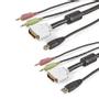 STARTECH "1,8m 4-in-1 USB DVI KVM Cable with Audio and Microphone"