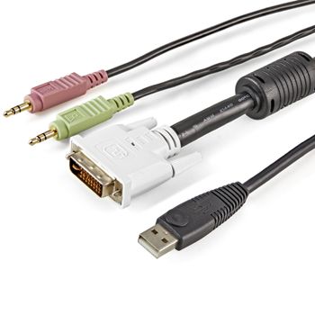 STARTECH "1,8m 4-in-1 USB DVI KVM Cable with Audio and Microphone" (USBDVI4N1A6)