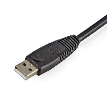 StarTech 6 ft 4-in-1 USB DVI KVM Cable with Audio and Microphone - DVI KVM Cable - USB KVM Cable - KVM Switch Cable (USBDVI4N1A6) - tastatur/ video/ mus/ lyd-forlengelseskabel - 1.8 m (USBDVI4N1A6)