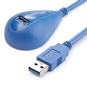 STARTECH StarTech.com 1,5 m SuperSpeed USB 3.0 Verlengkabel - A naar A M/F - USB-verlengkabel - USB type A (M) naar USB type A (V) - 1.5 m - zwart - voor P/N: 2SD4FCRU3, CFASTRWU3, FCREADMICRO3, MSDREADU3CA, U